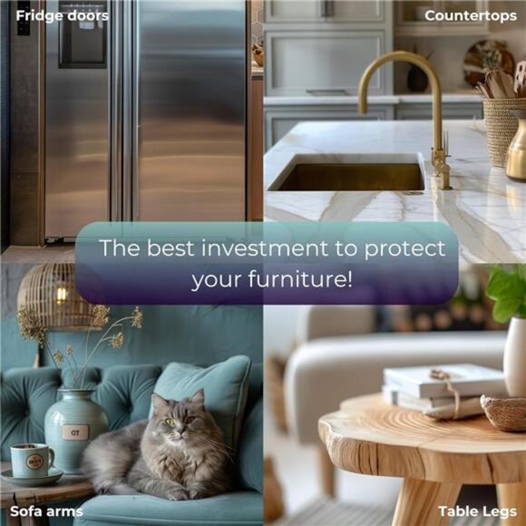 Couch Protector for Cats,8Pack Furniture Protectors from CatsScratch,CouchGuards - Picture 5 of 7